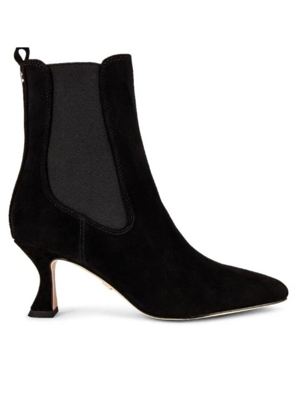 Sam Edelman Woman LANI Bootie Sz: 6.5 M  square toes black suede leather Boots